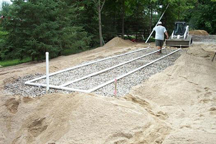 residential mound septic system